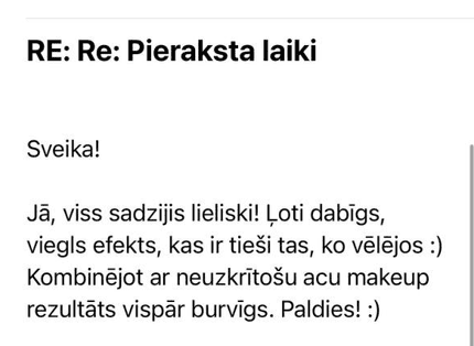 Atsauksme par permanento grimu acīm