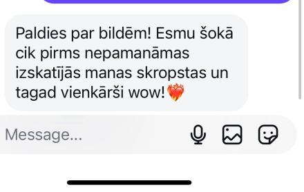 Skropstu laminēšana — klientes atsauksme Nr. 8