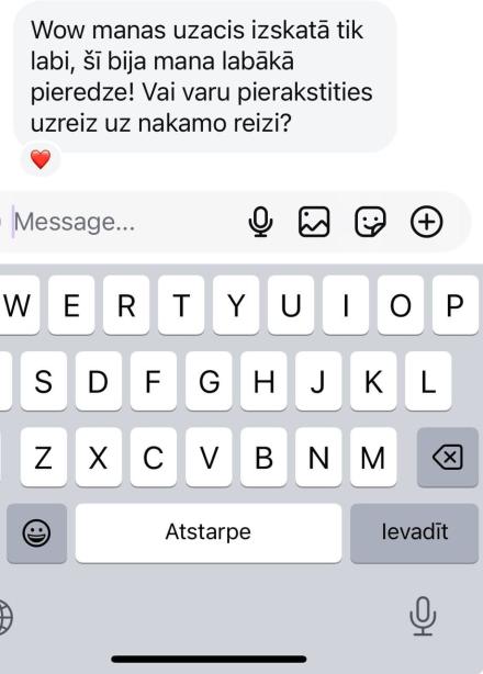 Uzacu laminēšana — klientes atsauksme Nr. 7